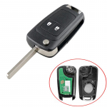 2 mygtukų atverčiamas automobilio raktų pakabuko dėklas Flip Key Case plastikinis 433mhz ID46 mikroschema, skirta Opel Vauxhall Astra J Insignia Zafira C Mokka