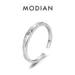 MODIAN 925 sterlingo sidabro senovinio ra&scaron;to atidarymo dydis 6&ndash;9 žiedas, reguliuojamas retro stiliaus, sukabinami pir&scaron;tų žiedai, skirti moteri&scaron;ki dailūs papuo&scaron;alai rožinė