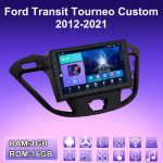2 DIN &bdquo;Android Carplay&ldquo; automobilio radijas, skirtas &bdquo;Ford Transit Tourneo Custom 2012-2021&ldquo; daugialypės terpės grotuvo galvos blokas Stereo GPS navigacija BT WIFI 2+32 GB 1+16GB