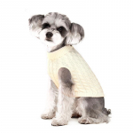 Megzti naminių gyvūnų megztiniai mažiems vidutiniams &scaron;unims katėms &scaron;iltas &scaron;uns paltas storas &scaron;uniuko &scaron;varkas čihuahua jork&scaron;yro terjerams &scaron;i cu mopsams drabužiai S balta