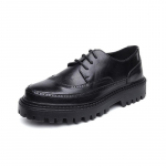Vyri&scaron;ki batai Laisvalaikio odiniai batai Britų retro tendencija Brock platforma, auk&scaron;tinanti maži odiniai batai 21259-R