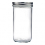 300/400/500/650ml Stiklinis sandarus stiklainis su užsukamu hermeti&scaron;ku dangteliu Didelės talpos skaidrus daugiafunkcinis vaisių uogienės sausos prekės Rie&scaron;utai Grūdų javų prieskoniai 650ml