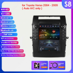 Hizpo 9.7 Tesla Style Carplay 4G 2Din Android 13 Automobilinis Radijas Toyota Verso 2004-2009 Automobilinis Multimedijos Vaizdo Grotuvas I&scaron;manusis Ekranas GPS DSP WIFI S8 8Core 8G 128G