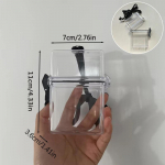 Ins Idol Fotokortelių Laikymo Dėžutė Kpop Idol Nuotraukų Kortelių Laikiklio Dėžutės Kawaii Albumo Dėklas Konteineris Ne&scaron;iojama Rankovių Laikymo Dėžutė balta