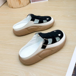 Vasariniai moteri&scaron;ki sandalai Retro mados universalios &scaron;lepetės moterims, lauko batai storu padu, laisvalaikio batai moterims Zapatos De Mujer 35