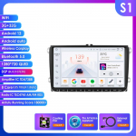 Hizpo Carplay 4G 9 colių 2Din Android 13 Automobilinis multimedijos grotuvas Volkswagen Skoda Octavia Golf 5 6 Touran Passat Polo Jetta I&scaron;manusis Autoradio S1 8Core 3G 32G AI