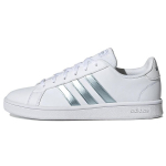 Adidas Grand Court Base Balti Vision Metallic Moteri&scaron;ki sportbačiai Cloud-White Grey-Two GZ8164