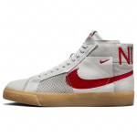 Nike Zoom Blazer Mid Premium SB Deconstructed - Platinum University Red Gum Unisex Sportbačiai Pilki Summit-White Pure-Platinum FD5113-100 36.5