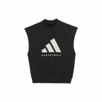 Adidas Chapter 03 Rankovių neturintis auk&scaron;tos apykaklės džemperis su logotipu Unisex Vir&scaron;utinė dalis Juoda IN4247 XXXL
