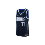 Jordan Pure Color Logotipo Spausdinimo Tinklelio Krep&scaron;inio Mar&scaron;kinėliai, Luka Doncic #77, Dallas Mavericks Vyri&scaron;ki Mar&scaron;kinėliai Tamsiai Mėlyni DO9523-420 M