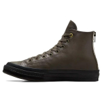 Converse Chuck 70 Juodi su užtrauktuku Patogūs Kokybi&scaron;ki Patvarūs Smūgius Sugeriantys Auk&scaron;ti Kanvaso Batai Unisex Sportbačiai Rudi A02110C 37