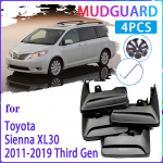 Automobilio purvasaugiai Toyota Sienna XL30 2011~ 2012 2013 2014 2015 2016 Purvasargiai Purvasaugiai Sparnai Purvasaugiai Auto Fit Facelift Molde