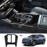 For FOR TOYOTA RAV4 RAV 4 2026 2027 GR sport Silicone gear shift panel with pocket storage waterproof and anti-collision pad Right hand drive black