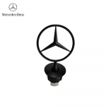 Kar&scaron;tas Žvaigždės Gaubto Ženklelis Automobilio Gaubto Priekinė Chromuota Logotipo Žymė Mercedes Benz C E S Klasėms W204 W205 W212 W213 W211 W220 W222 juoda