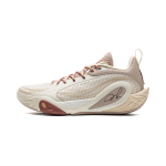 Li Ning DLO1 Cushioning Slip Resistant Abrasion Resistant Rebound Grip Low top Basketball Shoes Men's White Umber ABPV009-7 39