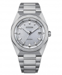 CITIZEN ATTESA Radijo bangomis valdomas Super Titano Amžinasis Vyri&scaron;kas Laikrodis CB3040-56H sidabras