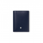 Montblanc Meisterst&uuml;ck &Scaron;e&scaron;iakampis Baltas Žvaigždės Ra&scaron;to Odinis Kortelių Laikiklis Vyri&scaron;ki Aksesuarai Ra&scaron;alo Mėlynas 131693 Gift Set(Basic Set+Box+Shopping Bag)