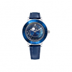 &bdquo;Swarovski Octea Lux Chrono Moon Landing&ldquo; atminimo laikrodis moterims, mėlynos spalvos 5516305 Regular Watch Box,Dark Blue Watch Dial