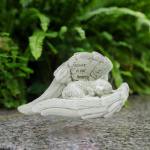 Gyvūno memorialinis antkapio ženklas Gyvūno netekties dovanos Antikinio akmens apdailos derva Tvirtas subtilus statulėlė sodui antkapio akmeniui prarastas augintinis