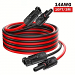 236 coliai/6M Saulės skydelio prailginimo laidas 14AWG Saulės prailginimo laido rinkinys su moteri&scaron;kais ir vyri&scaron;kais jungtimis RV Spower stotelei 3M 1PCS