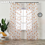 1PC NAPEARL Daisy Flower permatomos užuolaidos, miegamojo virtuvės mados, modernios tiulio užuolaidos W150cm x L200cm