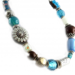 Les Tr&eacute;sors De Lily [E0638] - Collier Cr&eacute;ateur 'Douchka' Bleu