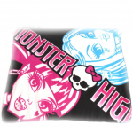Monster High [J5482] - Plaid Polaire 'Monster High' rose bleu noir
