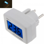 AC 80-300V LCD skaitmeninis ekranas voltmetras testeriai įtampos matuoklis EU Plug voltmetras