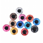 10 porų stiklinių lėlių akių &bdquo;pasidaryk pats&ldquo; amatų akių obuoliai, skirti dinozaurams gyvūnams, akių priedai