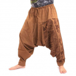 Vyri&scaron;ki Hiphop Harem Kelnės tarpkojo Baggy Joggers Didelio dydžio Boho Gypsy Aladdin Summer Bohemian Nepal Plačios kelnės Priežastys kelnės XXXXXL ruda