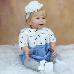 BZDOLL 55 CM 3D dažų oda, mink&scaron;ta silikoninė naujagimių lėlės žaislas mergaitei, gyva 22 colių princesė Liza Bebe, pasipuo&scaron;ti žaidimo namų dovana