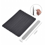 10 vnt juodos/pilkos spalvos nuimamas &scaron;vitrinio popieriaus nagų dildė su nerūdijančio plieno rankena Metalinis pakaitinis nagų buferis 100/180 manikiūrui 1Set