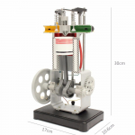 Keturtaktis vidaus degimo variklis metalo modelio mokyklos fizinio mokymo priemonė vaikams žaislas Dovana diesel engine model