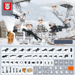 TBS83-88 Snow Ghost Special Team snieglenčių para&scaron;iutų priedai &bdquo;pasidaryk pats&ldquo; vaikų statybiniai blokai