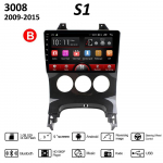 Automobilio radijo GPS navigacinė sistema, skirta Peugeot 3008 2009-2015 2 Din Android WiFi Car Multimedia Player Auto Stereo FM Radio Head Unit 1+16GB B