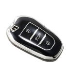 Naujas TPU automobilio i&scaron;maniojo rakto dėklo dangtelis, skirtas Peugeot 308 408 508 2008 3008 4008 5008, skirtas Citroen C4 C6 C3-XR Picasso Grand DS3 DS5 juoda