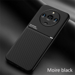 Realme11 Realmi 11 Pro+ 5G dėklas automobilio magnetinis laikiklis odinis galinis dangtelis, skirtas Realme 11 Pro Plus 5G mink&scaron;tas silikoninis smūgiams atsparus Coque For Realme11 5G juoda