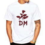 Depeche Mode Fashion O Neck White Man Unisex mar&scaron;kinėliai S