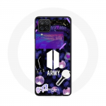 Coque pour Samsung Galaxy A12 Bangtan Sonyeondan BTS Logo Army Bomb Lightstick