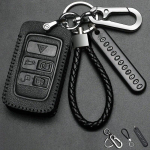 Odinis automobilio rakto dėklas-dangtelis-laikiklis-pakabukas Land Rover Range Rover Sport Velar Discovery 3 4 Elander 2 Evoque, skirtas Jaguar XE E-Pace black