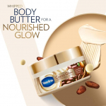 Vaseline Cocoa Glow Whipped Body Butter, 180 g. Cocoa & Shea Butter for Glowing Soft Skin 180 g