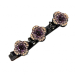 Plaukų segtukas pinti plaukai Dvisluoksnė plaukų segtukas gėlės formos sprogimo plaukų segtukas Neslystantis dantys Kibirk&scaron;čiuojantis blizgantis plaukų aksesuaras B