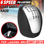 Automobilio pavarų perjungimo rankenėlės svirties lazdelė rankinis PU oda, skirta Renault Laguna Mk3 2007 2008 2009 2010 2011 2012 2013 2014 m.