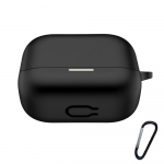 Silikoninis ausinių dangtelis, skirtas Anker Soundcore K20i Bluetooth ausinėms, apsauginis apvalkalas, apsaugantis nuo kritimo įkrovimo dėžutės rankovės ausinių dėklas juoda