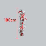 Kalėdų puo&scaron;mena girlianda pakabinama ant sienos Kalėdų durų užuolaidos Kalėdų dienos durų užuolaidos namų dekoravimo durų kabantys 1PC 1.8M curtain