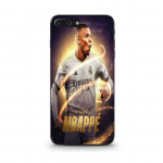 Coque - Maniacase - iPhone 7 Plus - Kylian Mbappe - Noir - Souple juoda