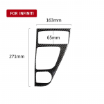 Skirta Infiniti Q50 Q60 2013 14 16 17 2019 Priedai Automobilių apdaila Versed Panel Truky Carbon Fiber 5D lipdukai juoda