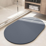 Paprastas diatominis purvo kilimėlis vonios kambario sugeriantis durų kilimėlis tualeto durelės neslystantis namų apyvokos kilimėlis, lengvai i&scaron;džiovinamas nuo kritimo 40 * 60Cm (diatom mud)