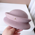 Boutique australieti&scaron;kos vilnos beretė Auk&scaron;tos kokybės rankų darbo trijų formų dailininko skrybėlė Eleganti&scaron;ka madinga moteri&scaron;ka vakarinė cilindrinė skrybėlė M 56-58cm