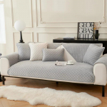 Sofa Pagalvėlė Neslystanti Žieminė Dygsniuota Pliu&scaron;inė Sofa Užtiesalas Rank&scaron;luostis Gyvūnams Vaikams Sofa Rank&scaron;luostis Neslystanti Universali Vienspalvė Sofa Apsauga 70x70